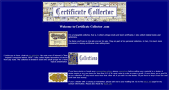 Desktop Screenshot of certificatecollector.com
